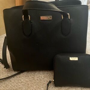 Kate Spade Saffiano Leather purse with matching wallet